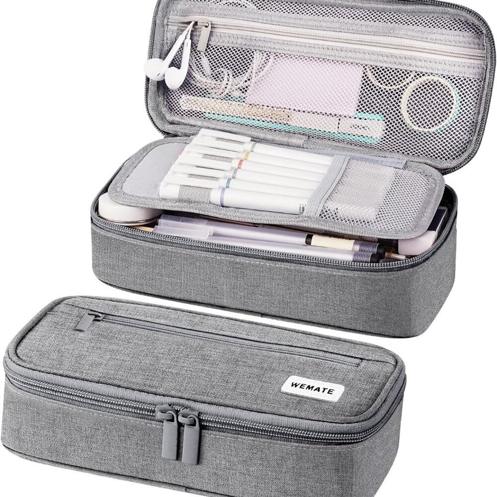 Pencil Case, Large Storage Organizer for Stationery, Back - to - School Essentia